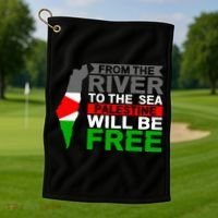 Free Palestine Golf Towel thumb 1