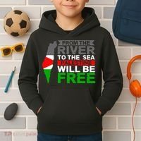 Free Palestine Kids Hoodie thumb 2