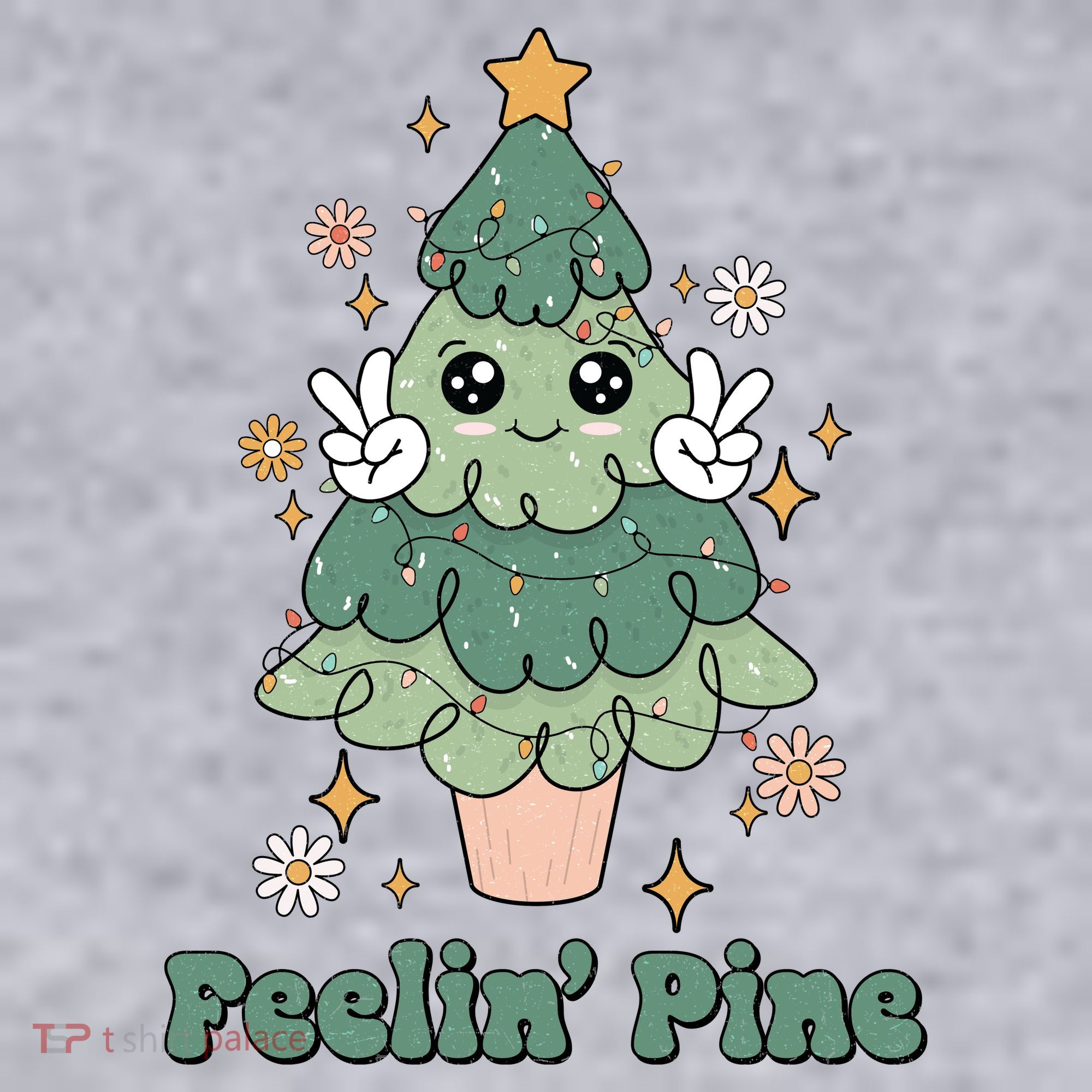 Feelin Pine Funny Christmas Tree Women's Sweatshirt