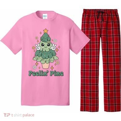 Feelin Pine Funny Christmas Tree Pajama Set