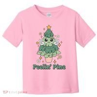 Feelin Pine Funny Christmas Tree Toddler T-Shirt thumb 0