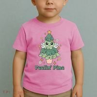 Feelin Pine Funny Christmas Tree Toddler T-Shirt thumb 2