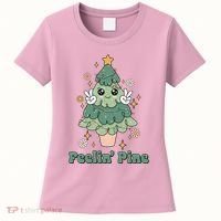 Feelin Pine Funny Christmas Tree Women's T-Shirt thumb 0