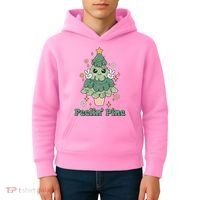 Feelin Pine Funny Christmas Tree Kids Hoodie thumb 4