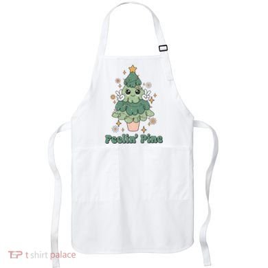 Feelin Pine Funny Christmas Tree Apron