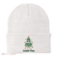 Feelin Pine Funny Christmas Tree Beanie thumb 0