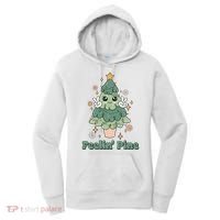 Feelin Pine Funny Christmas Tree Women's Hoodie thumb 0