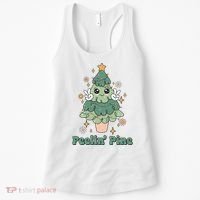 Feelin Pine Funny Christmas Tree Women's Tank Top thumb 0