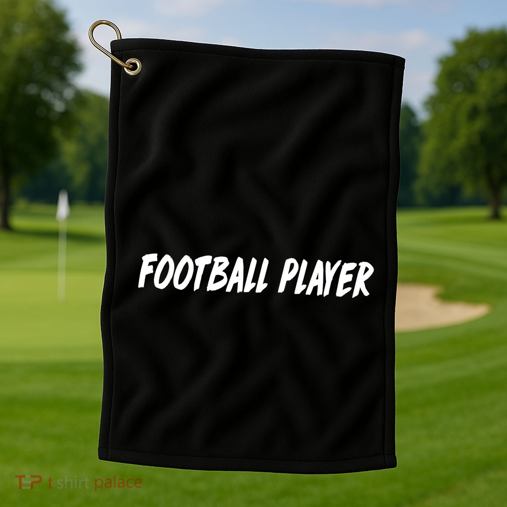 Football Player Golf Towel