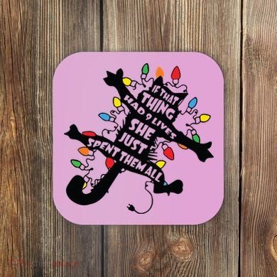 Funny Pussycat From Christmas Vacation Frieds Lover Coaster