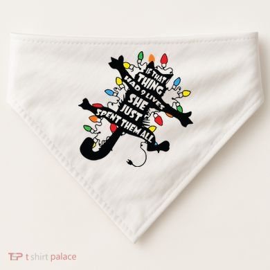 Funny Pussycat From Christmas Vacation Frieds Lover USA-Made Doggie Bandana