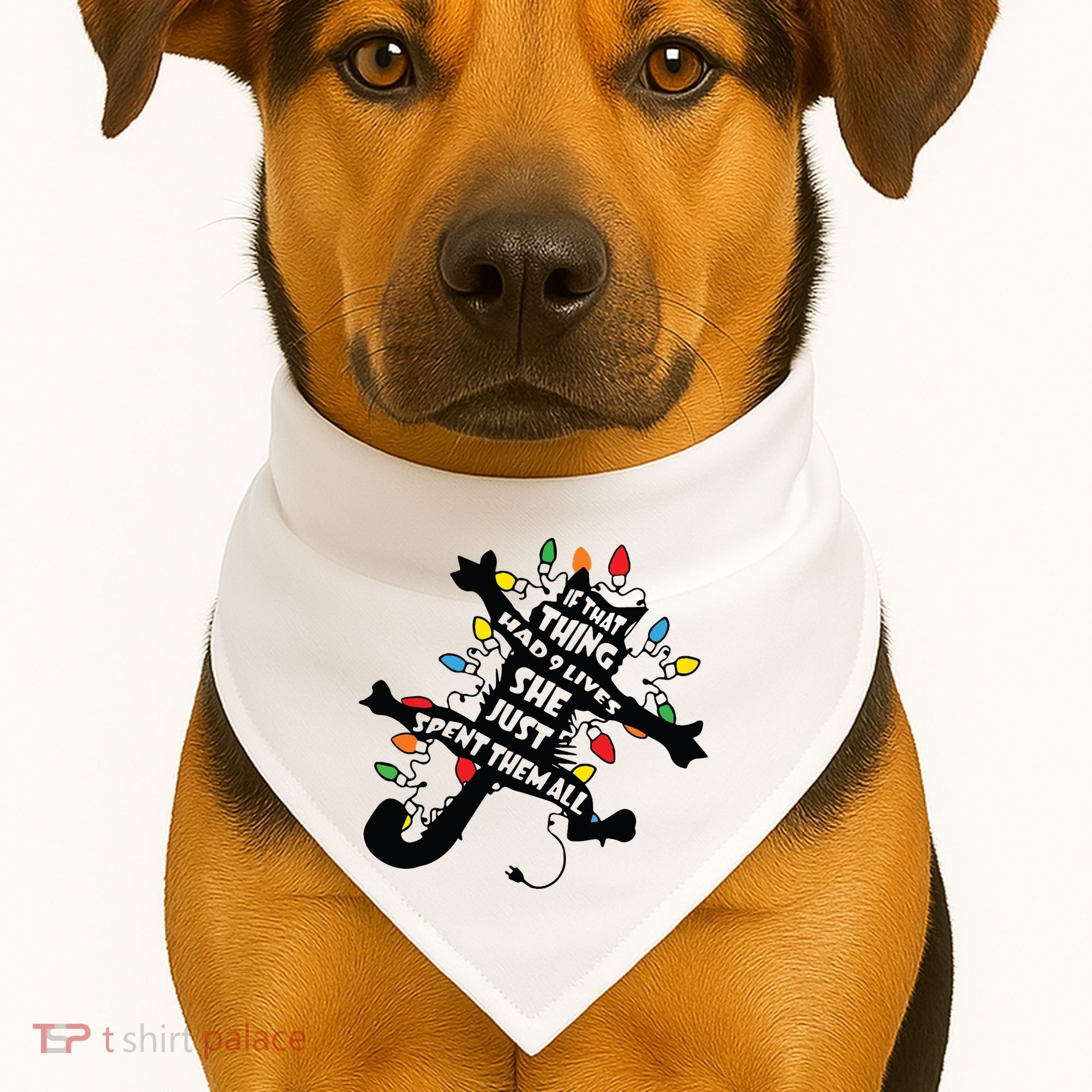 Funny Pussycat From Christmas Vacation Frieds Lover USA-Made Doggie Bandana