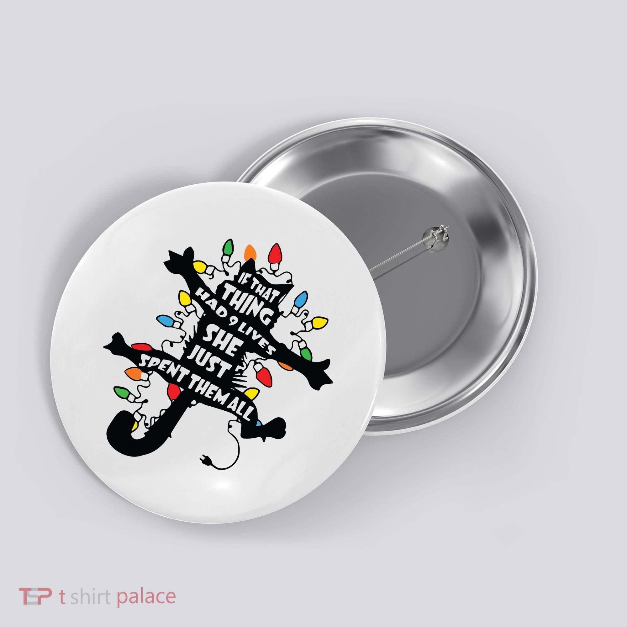 Funny Pussycat From Christmas Vacation Frieds Lover Button