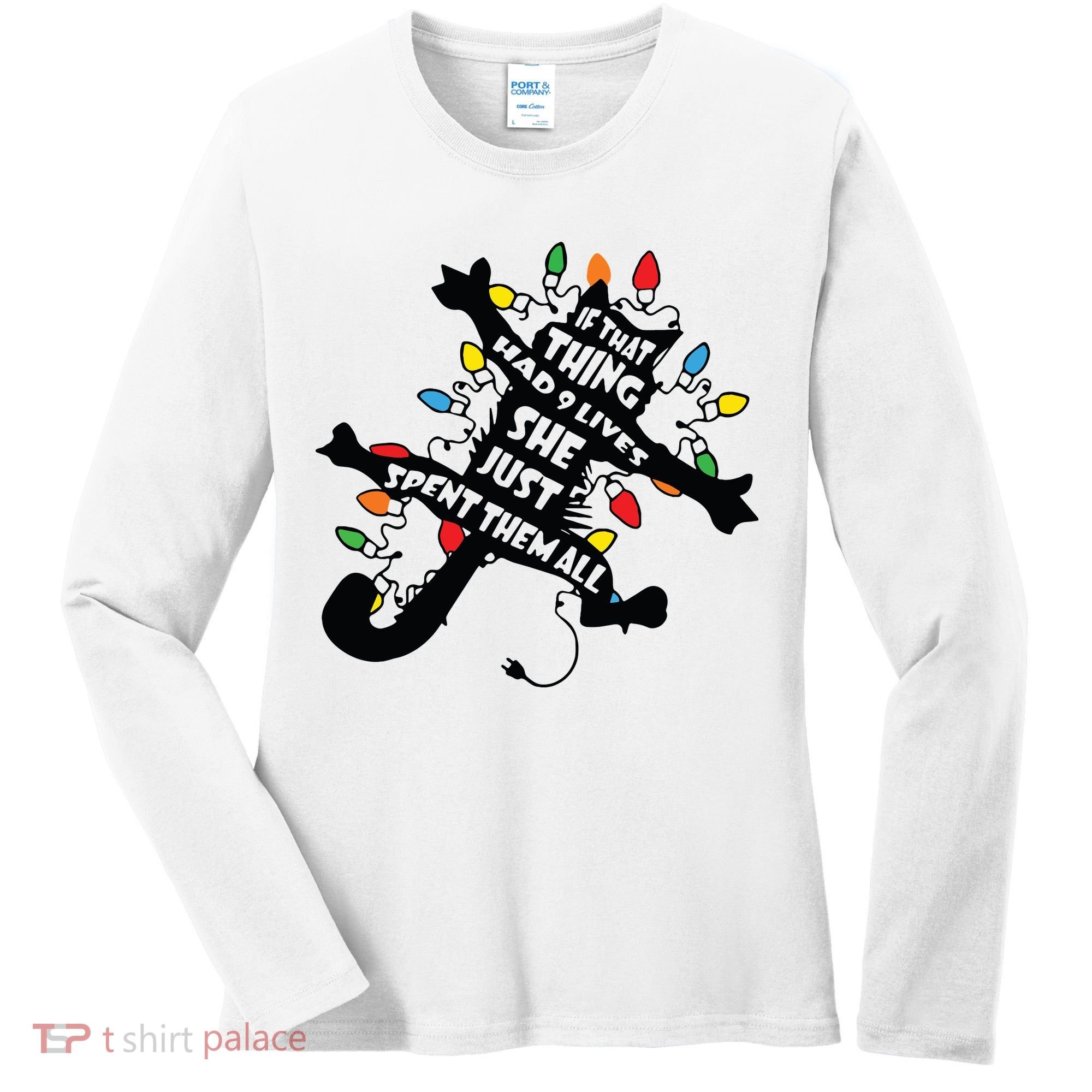 Funny Pussycat From Christmas Vacation Frieds Lover Women's Long Sleeve Shirt