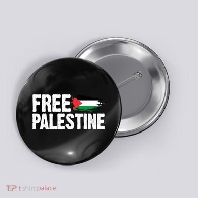 Free Palestine Flag Button