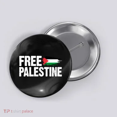 Free Palestine Flag Button
