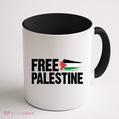 Free Palestine Flag Coffee Mug back