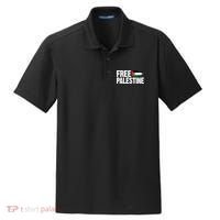 Free Palestine Flag Dry Zone Grid Polo thumb 0