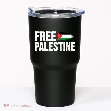 Free Palestine Flag Tumbler