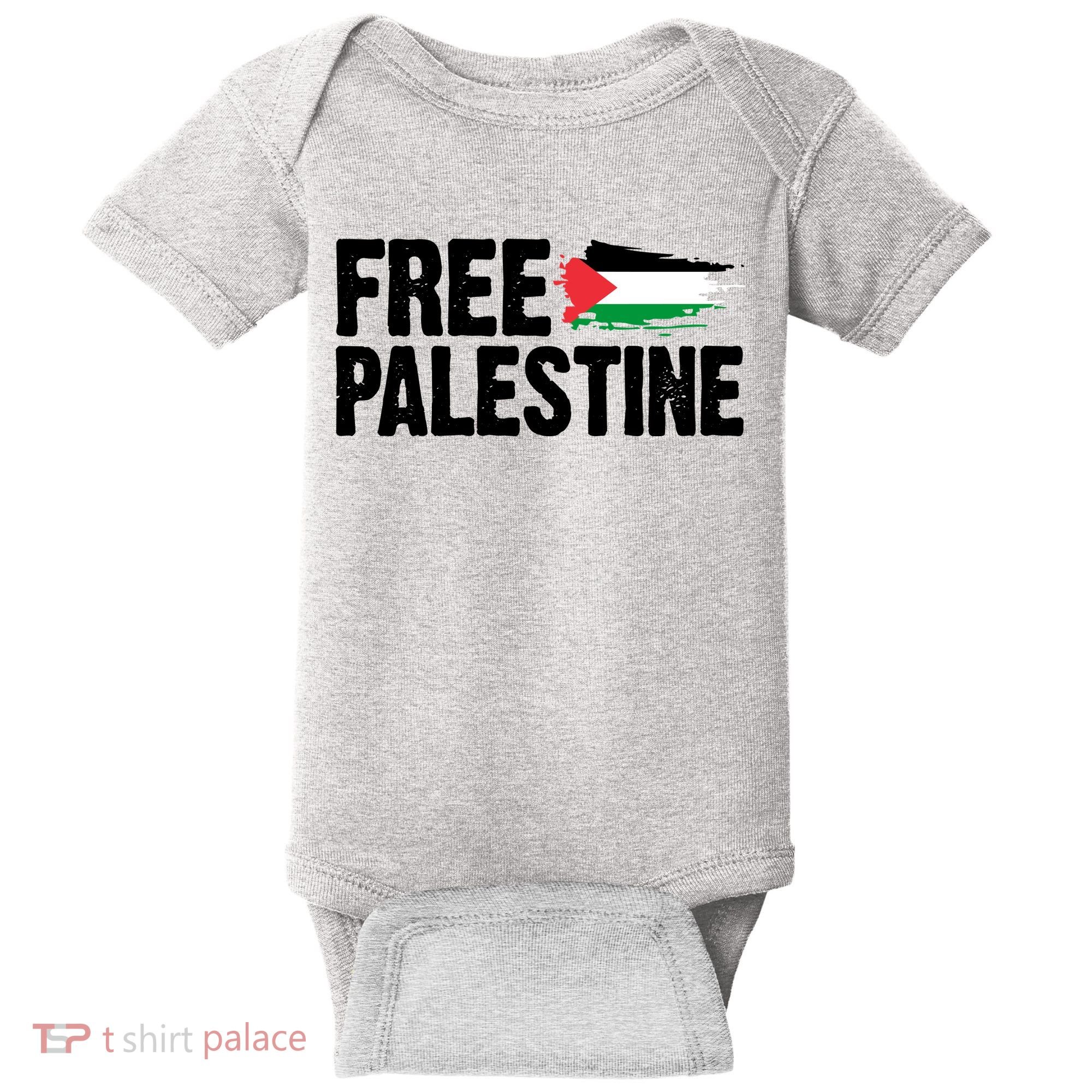 Free Palestine Flag Baby Bodysuit