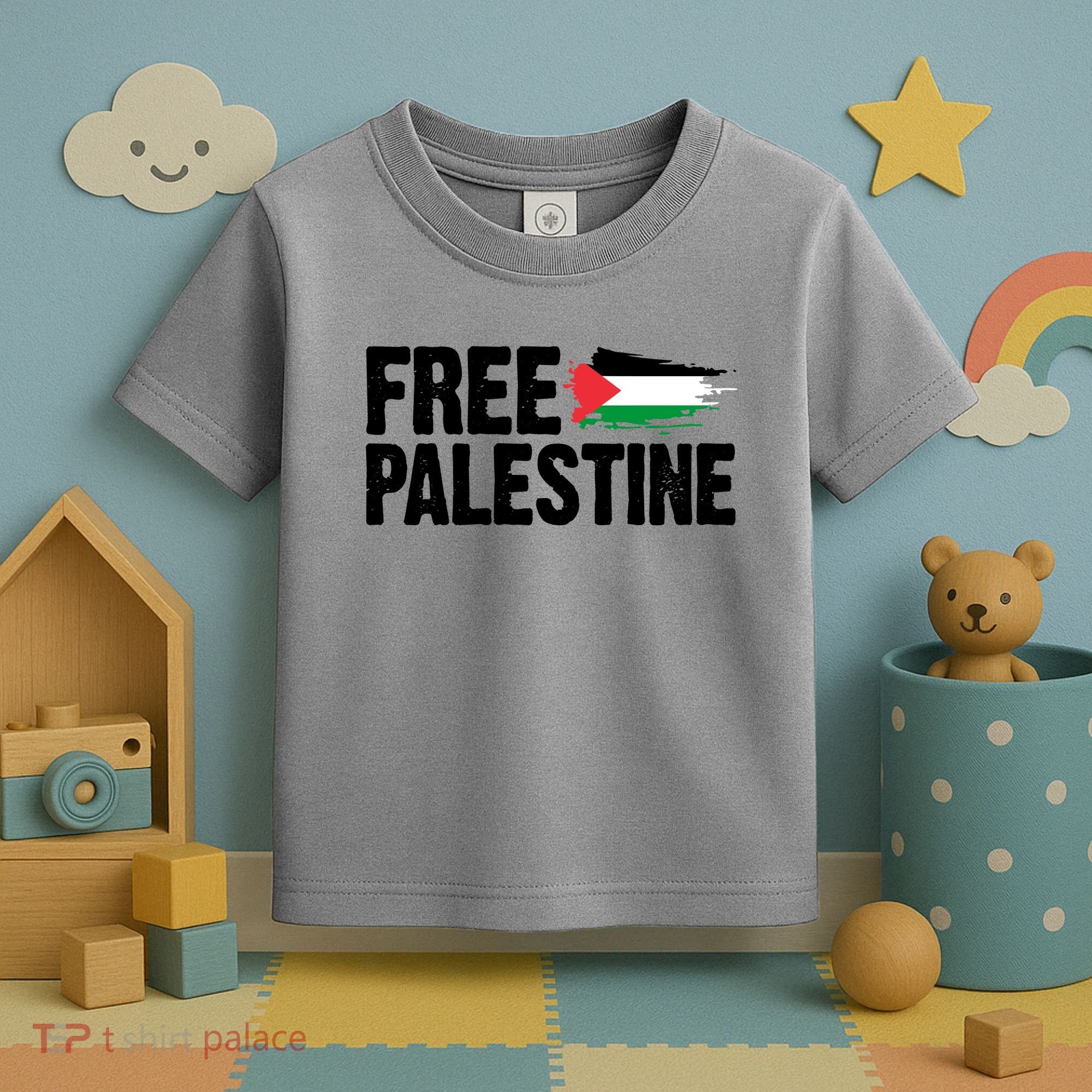 Free Palestine Flag Toddler T-Shirt