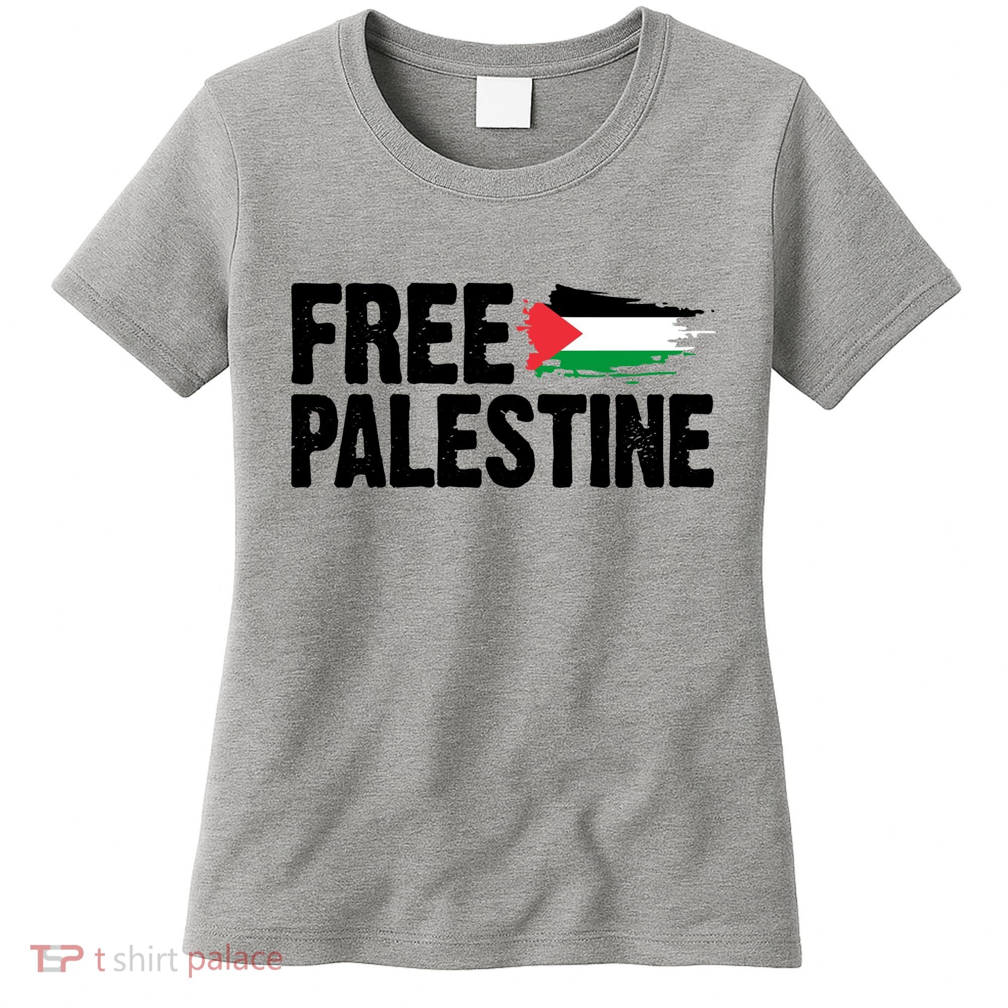 Free Palestine Flag Women's T-Shirt
