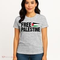 Free Palestine Flag Women's T-Shirt thumb 4