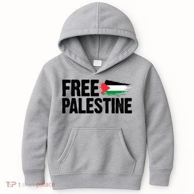 Free Palestine Flag Kids Hoodie