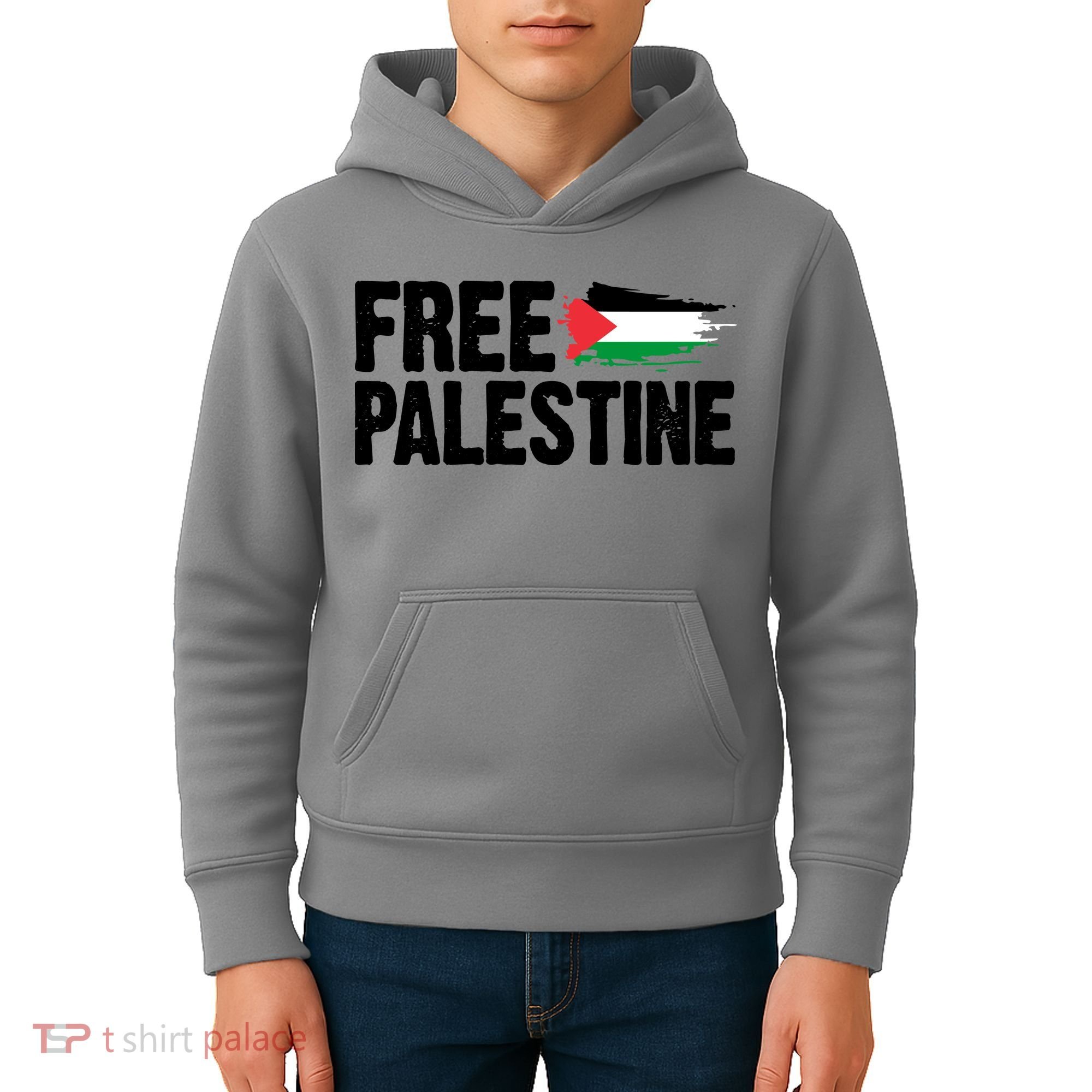 Free Palestine Flag Kids Hoodie