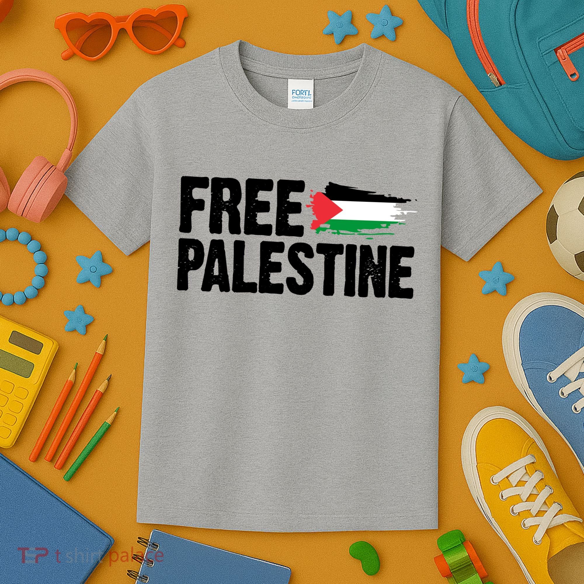 Free Palestine Flag Kids T-Shirt