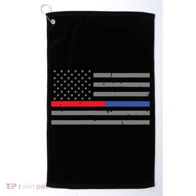 Firefighter Police Flag Thin Red Blue Line Golf Towel