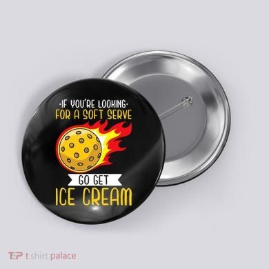 Funny Pickleball Button