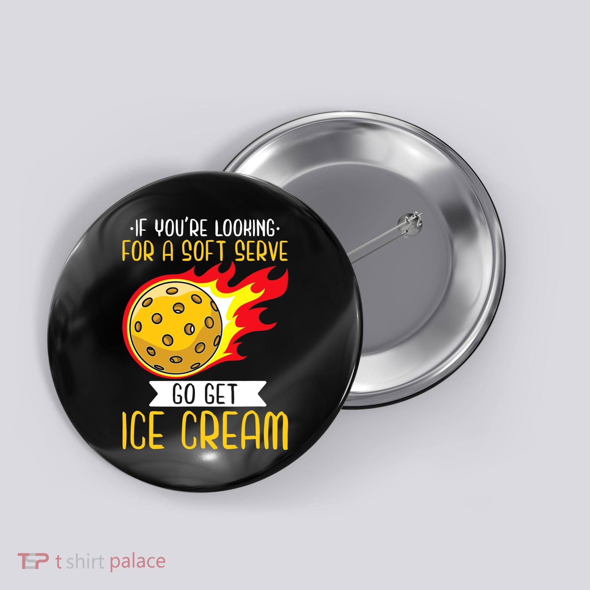 Funny Pickleball Button