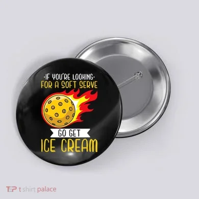 Funny Pickleball Button