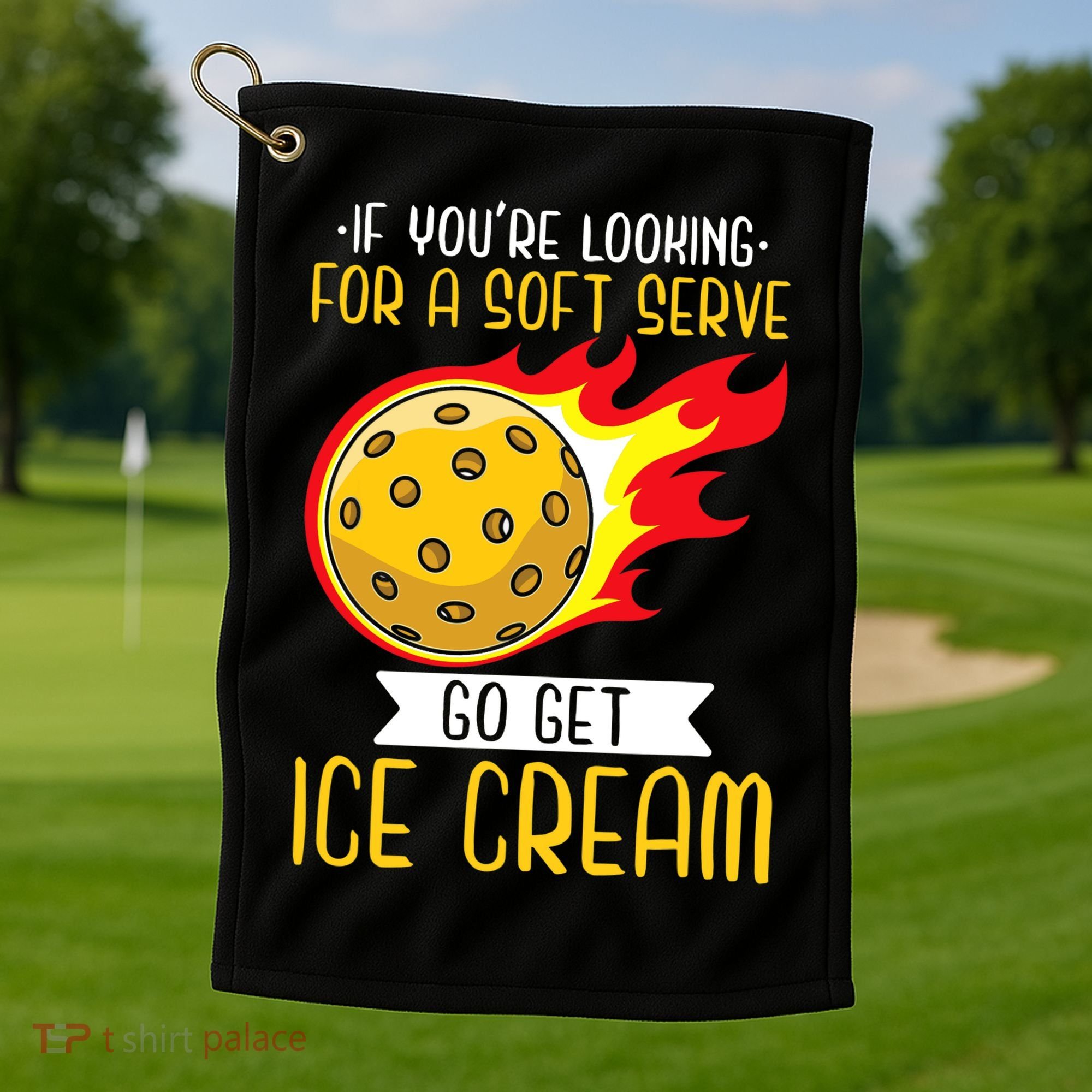 Funny Pickleball Golf Towel