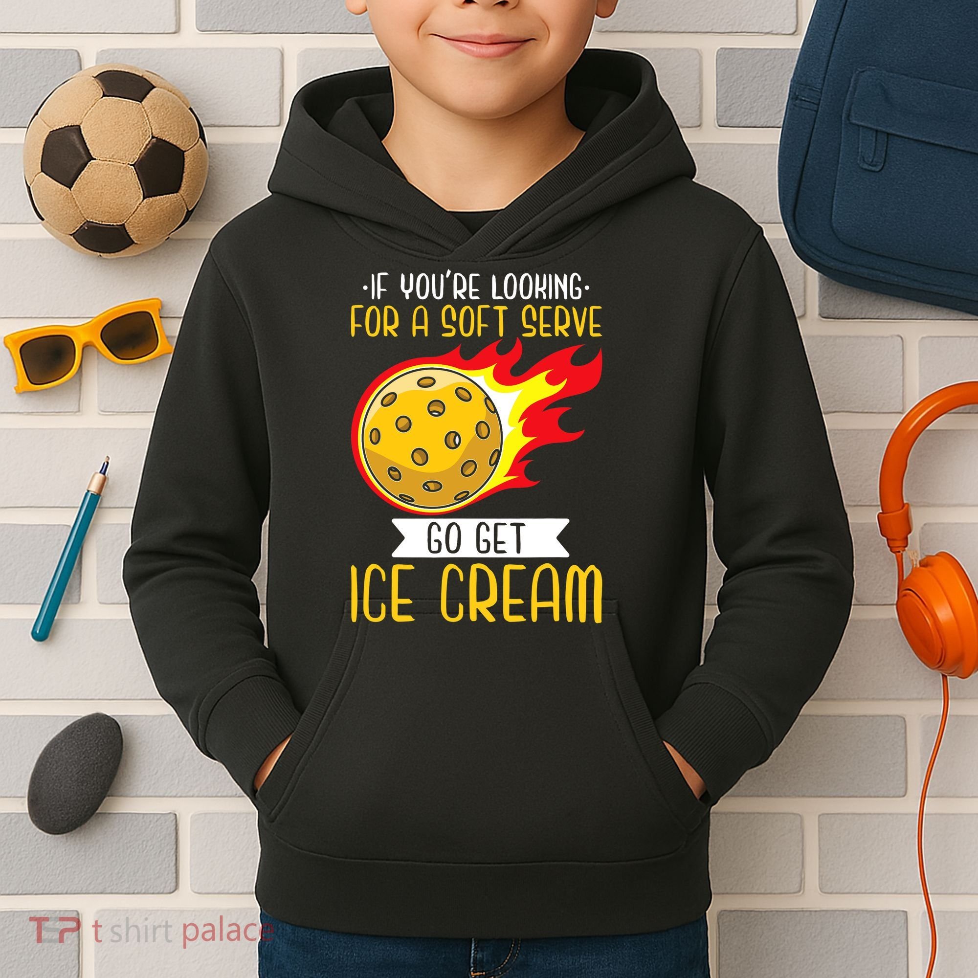 Funny Pickleball Kids Hoodie
