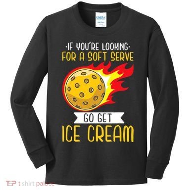 Funny Pickleball Kids Long Sleeve Shirt