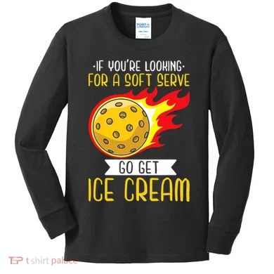 Funny Pickleball Kids Long Sleeve Shirt