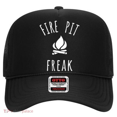 Fire Pit Freak Crazy Funny Gift Idea With Campfire Flames Great Gift Hat