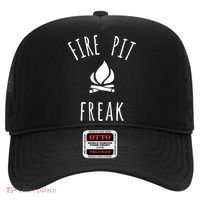 Fire Pit Freak Crazy Funny Gift Idea With Campfire Flames Great Gift Hat thumb 0