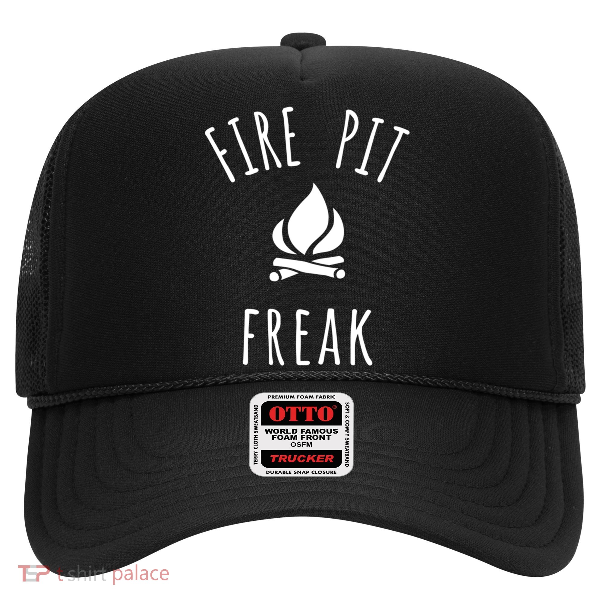Fire Pit Freak Crazy Funny Gift Idea With Campfire Flames Great Gift Hat