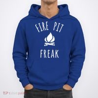 Fire Pit Freak Crazy Funny Gift Idea With Campfire Flames Great Gift Hoodie thumb 0