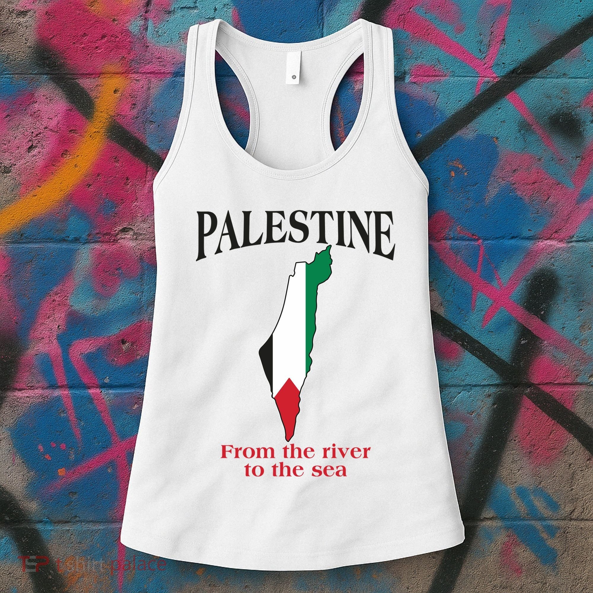 Free Palestine From The River To The Sea Women's Tank Top