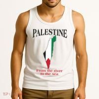 Free Palestine From The River To The Sea Tank Top thumb 3
