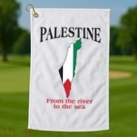 Free Palestine From The River To The Sea Golf Towel thumb 1