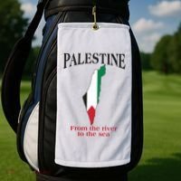 Free Palestine From The River To The Sea Golf Towel thumb 2