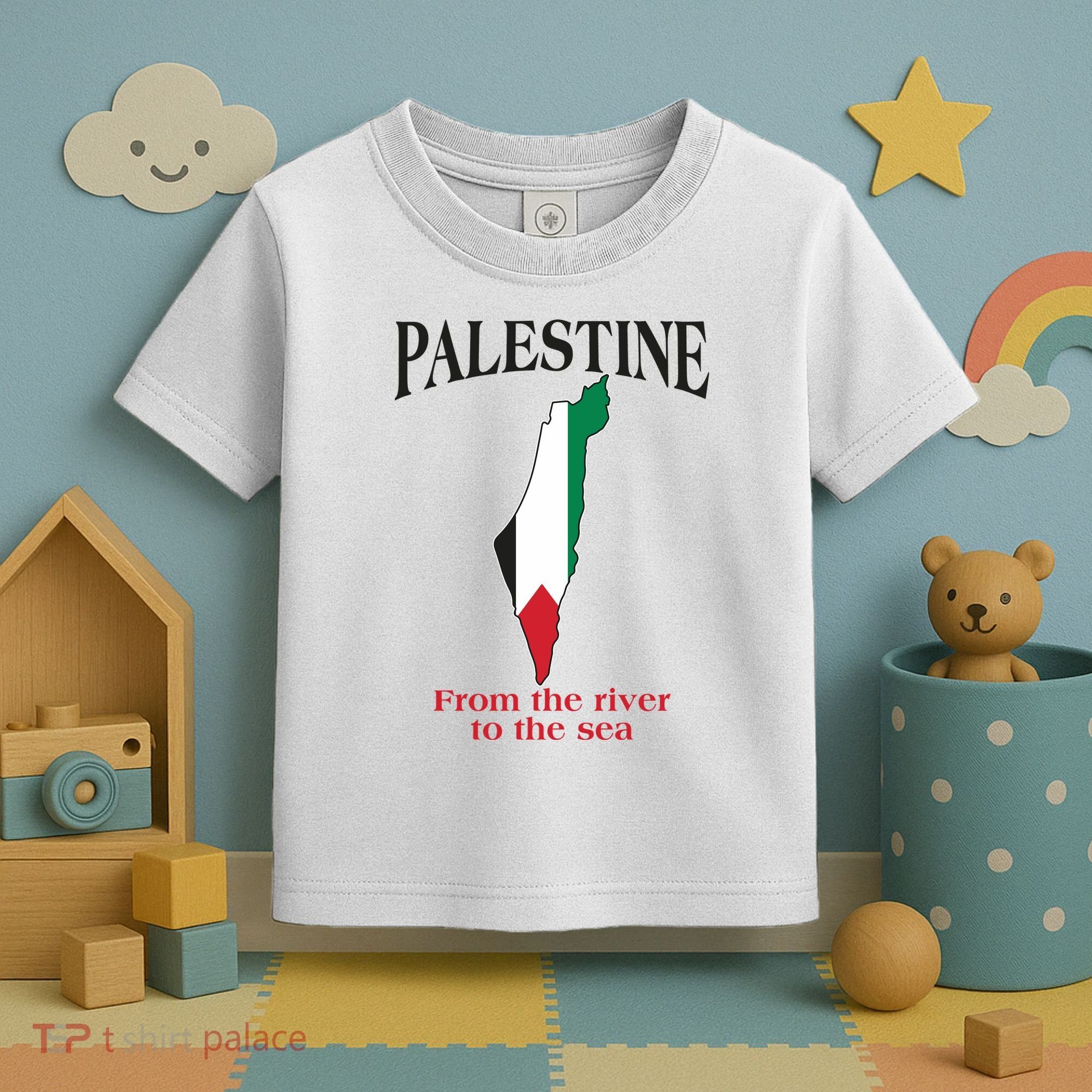 Free Palestine From The River To The Sea Toddler T-Shirt