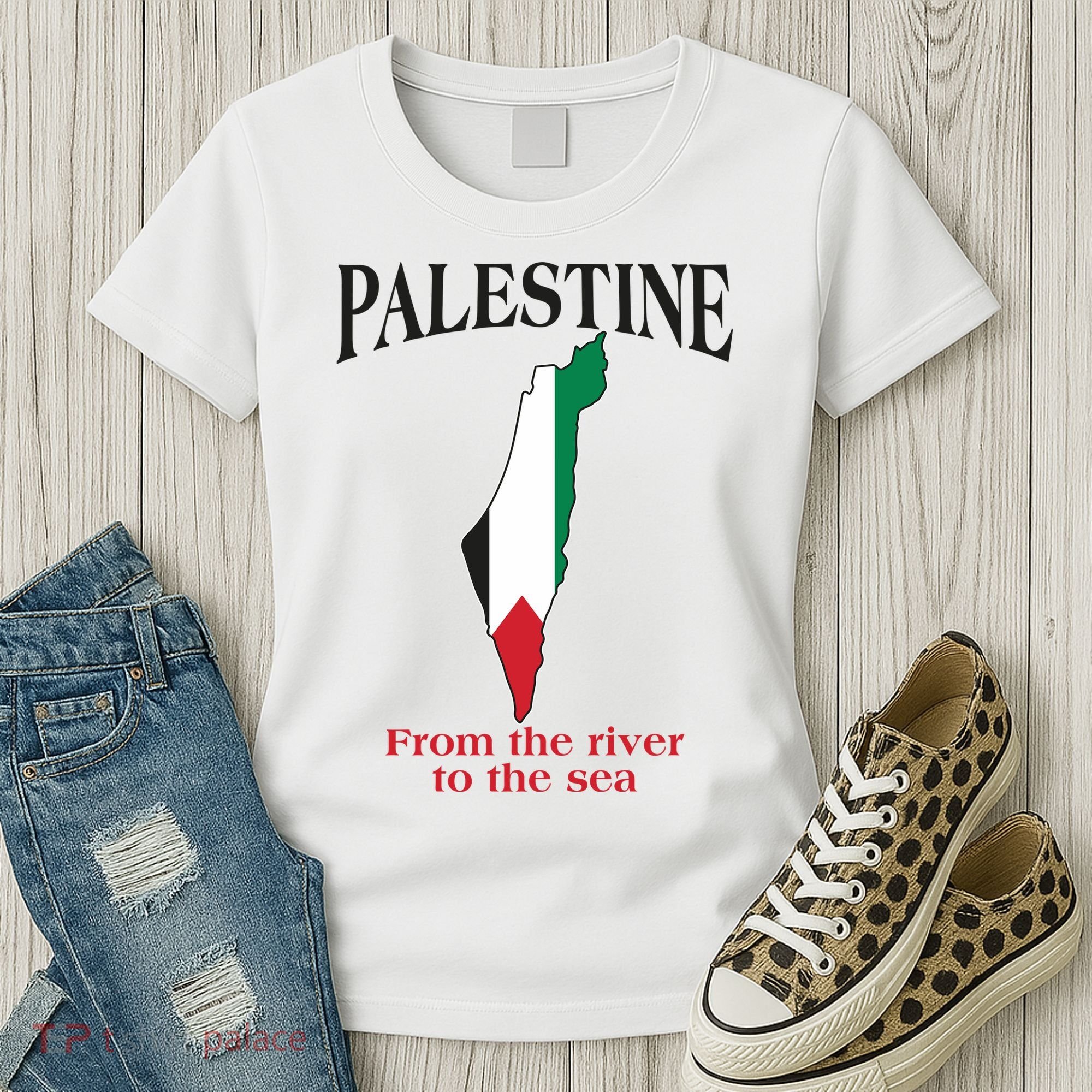 Free Palestine From The River To The Sea Women's T-Shirt