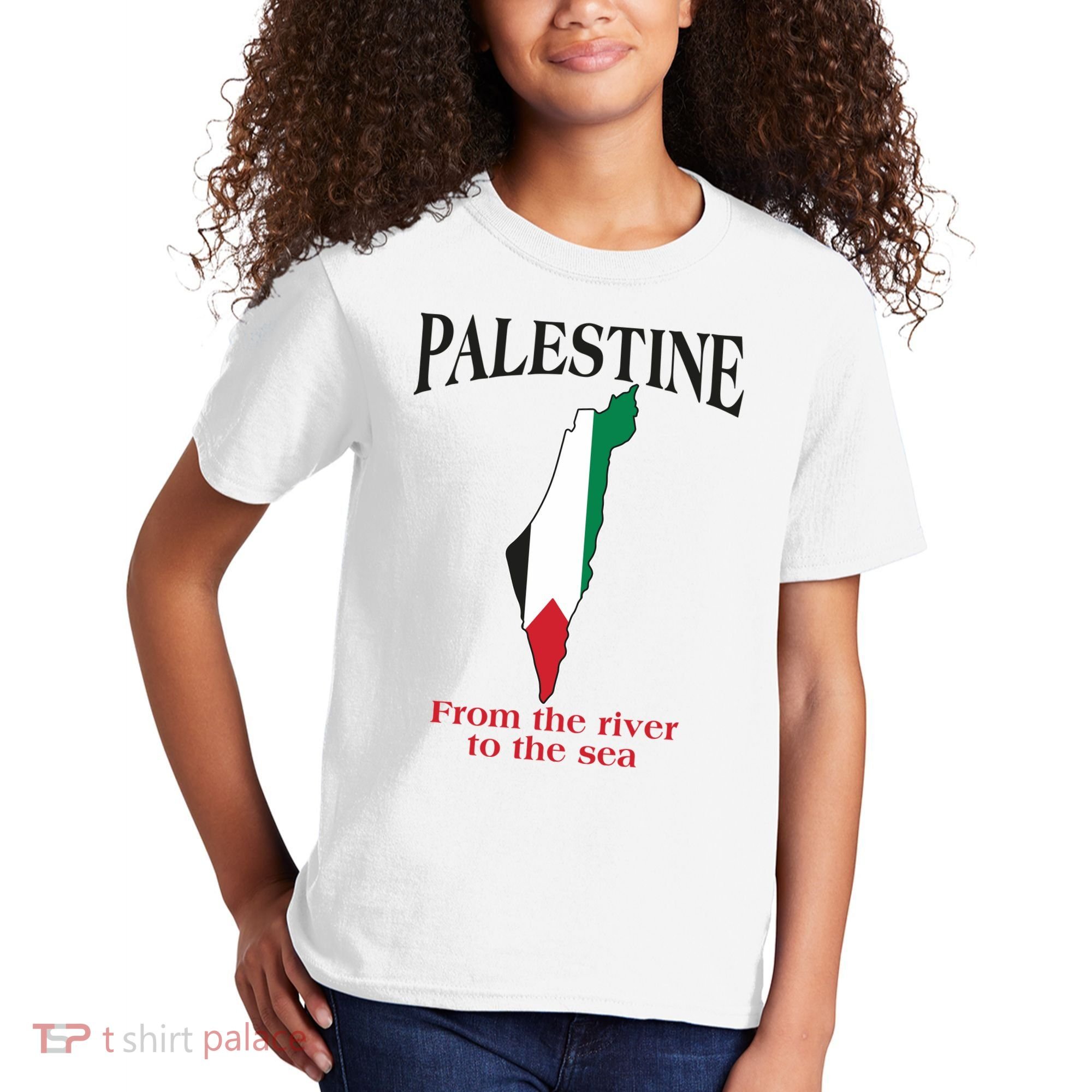 Free Palestine From The River To The Sea Kids T-Shirt