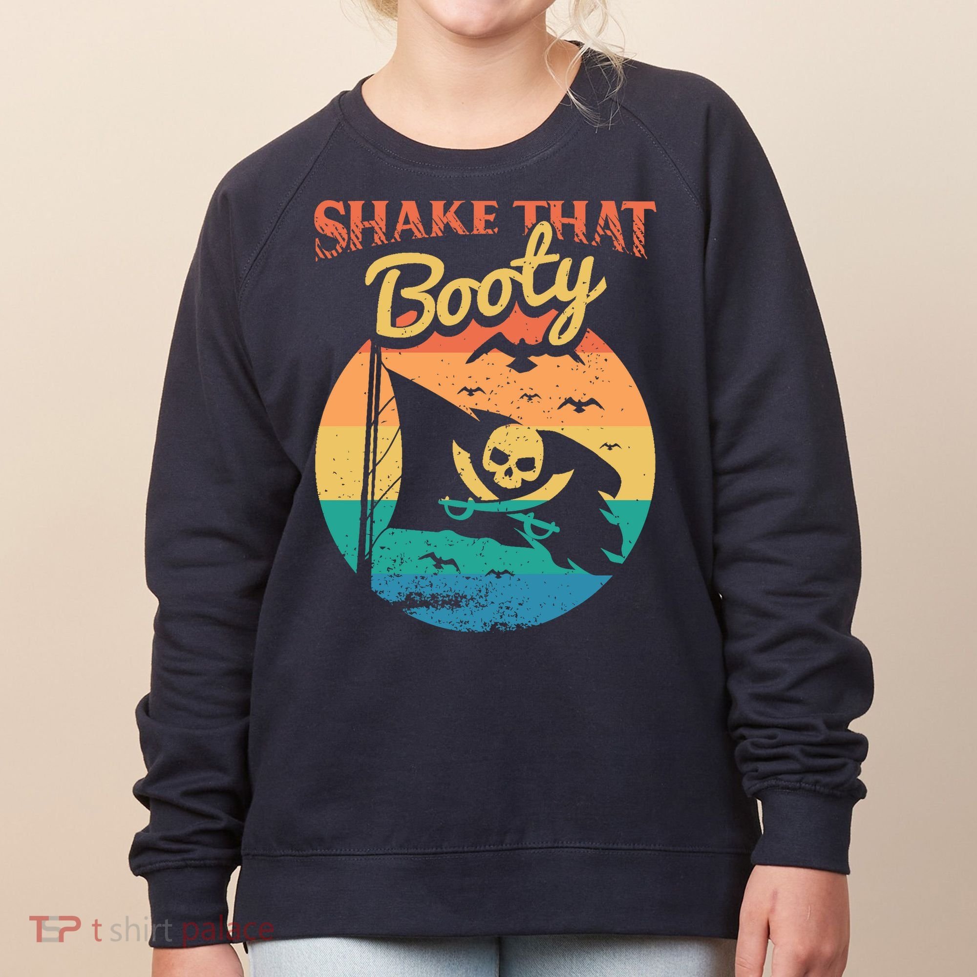 Funny Pirate Freebooter Buccaneer Caribbean Adventure Women's Sweatshirt